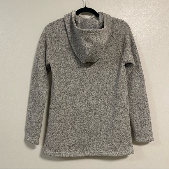 The North Face Jacket Women’s Size XS Gray Crescent Hooded Wrap Sweater Coat - Picture 10 of 17